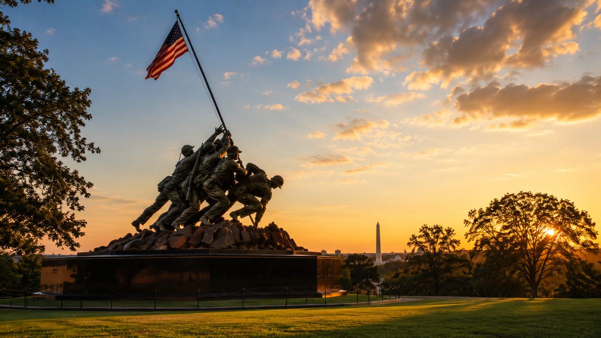 Marine Corps War Memorial in Arlington County, VA