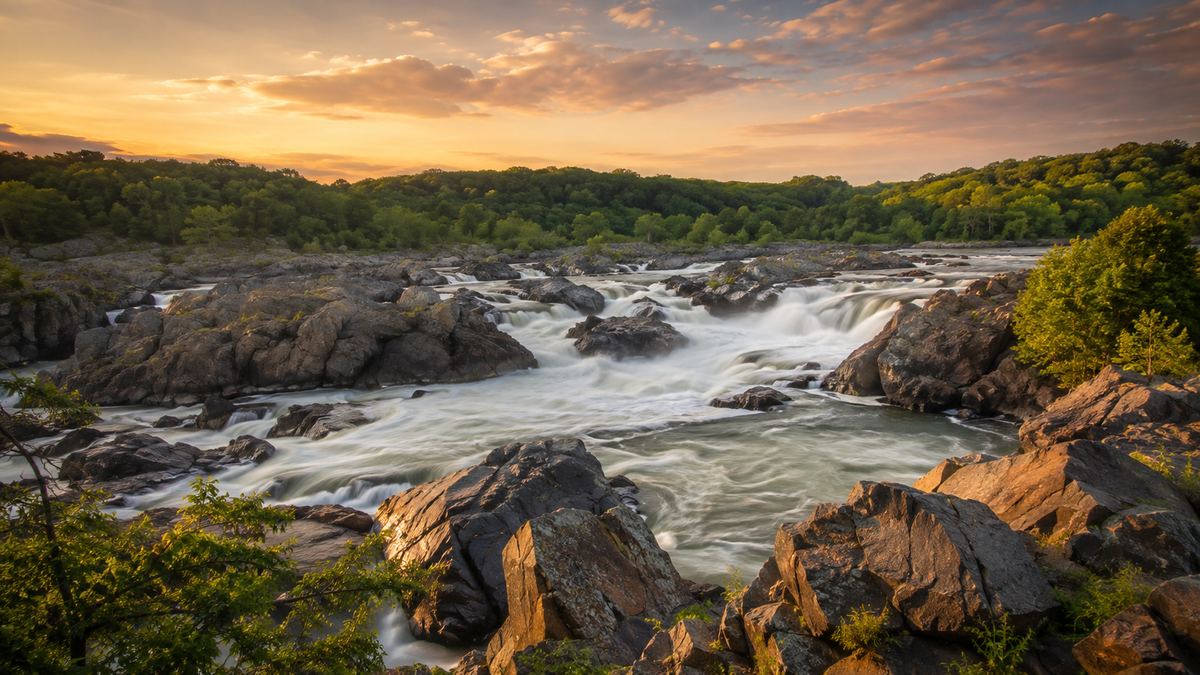 Great Falls Park in Fairfax County, VA